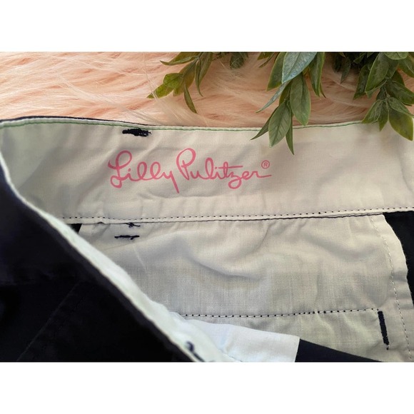 Lilly Pulitzer The Chipper Short 12 Navy Chinos - Picture 4 of 7